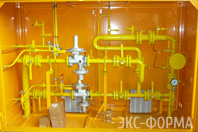 ШРП с двумя РДК-50Н и узлом учета газа